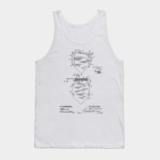 Home Plate for Baseball Vintage Patent Hand Drawing Tank Top